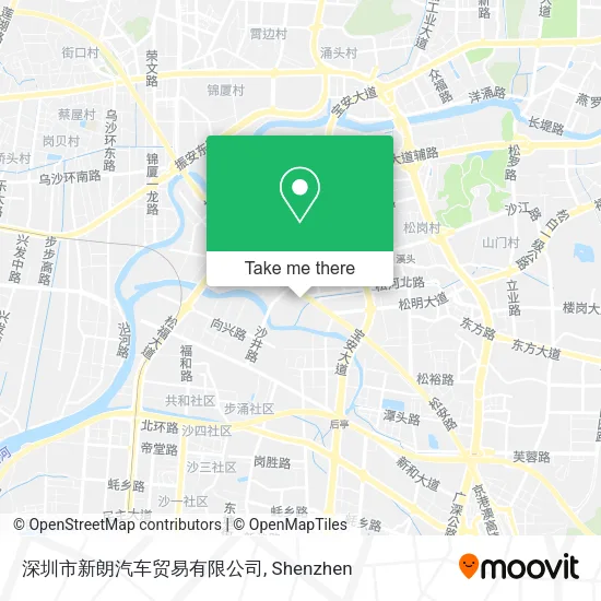 深圳市新朗汽车贸易有限公司 map
