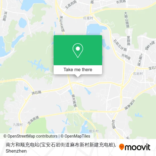 南方和顺充电站(宝安石岩街道麻布新村新建充电桩) map