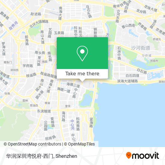 华润深圳湾悦府-西门 map
