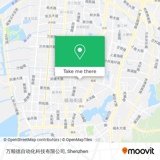 万顺德自动化科技有限公司 map
