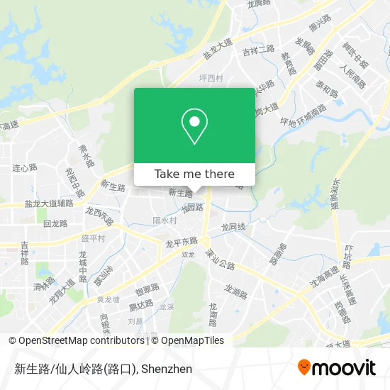 新生路/仙人岭路(路口) map