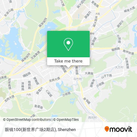 眼镜100(新世界广场2期店) map