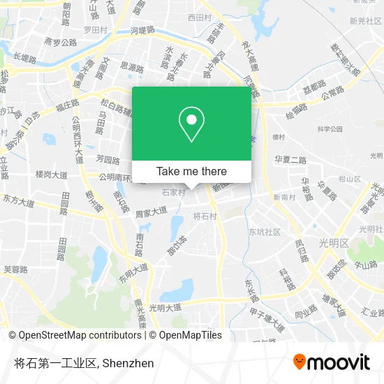 将石第一工业区 map