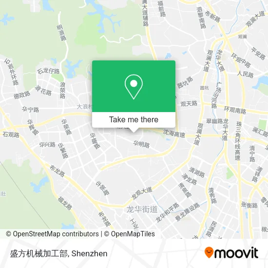 盛方机械加工部 map