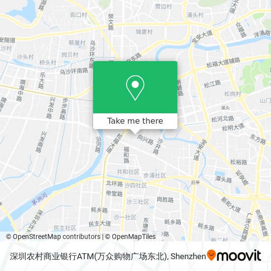 深圳农村商业银行ATM(万众购物广场东北) map