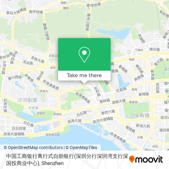 中国工商银行离行式自助银行(深圳分行深圳湾支行深国投商业中心) map