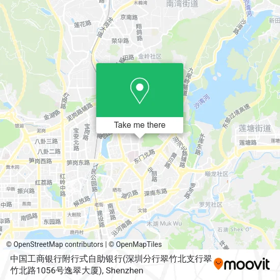 中国工商银行附行式自助银行(深圳分行翠竹北支行翠竹北路1056号逸翠大厦) map