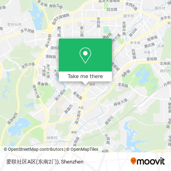 爱联社区A区(东南2门) map