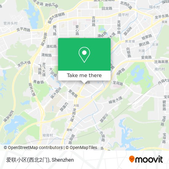 爱联小区(西北2门) map