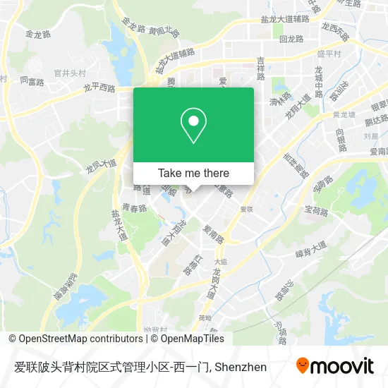爱联陂头背村院区式管理小区-西一门 map