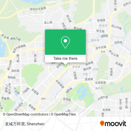 龙城万科里 map