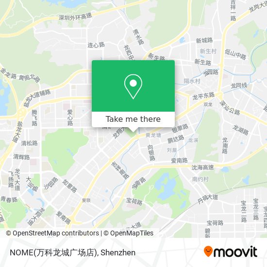 NOME(万科龙城广场店) map