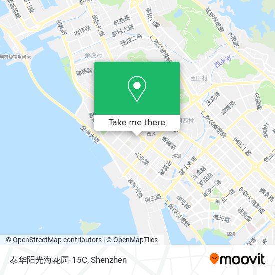 泰华阳光海花园-15C map