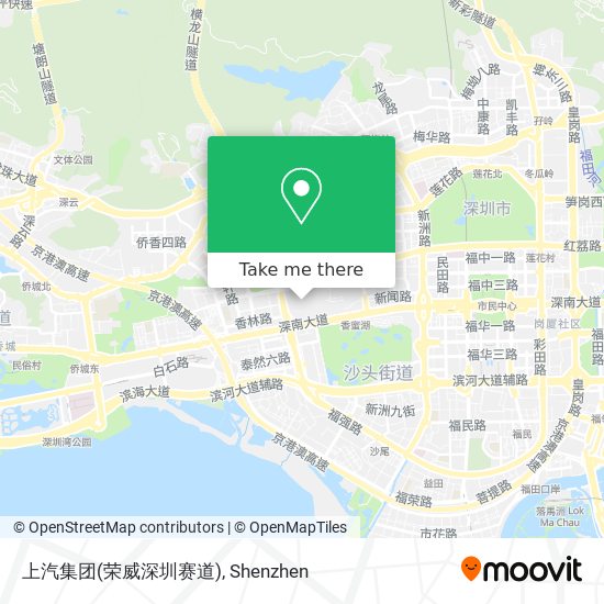 上汽集团(荣威深圳赛道) map