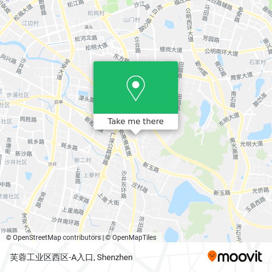 芙蓉工业区西区-A入口 map