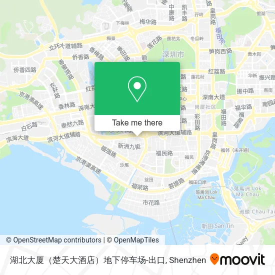 湖北大厦（楚天大酒店）地下停车场-出口 map