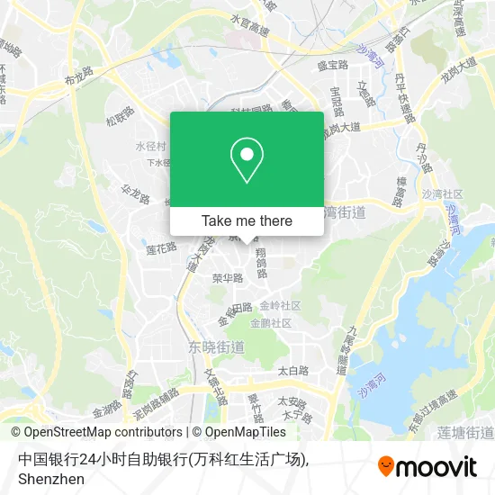 中国银行24小时自助银行(万科红生活广场) map