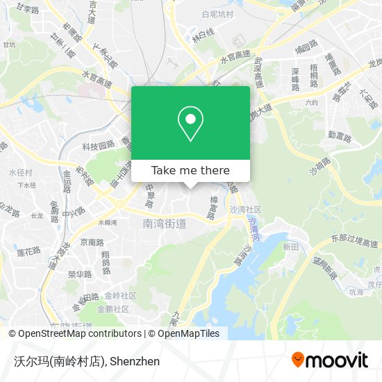 沃尔玛(南岭村店) map