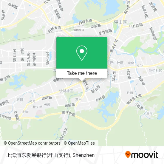 上海浦东发展银行(坪山支行) map