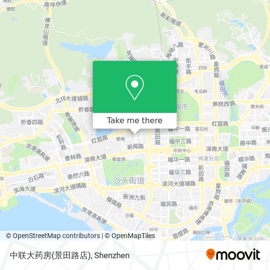 中联大药房(景田路店) map