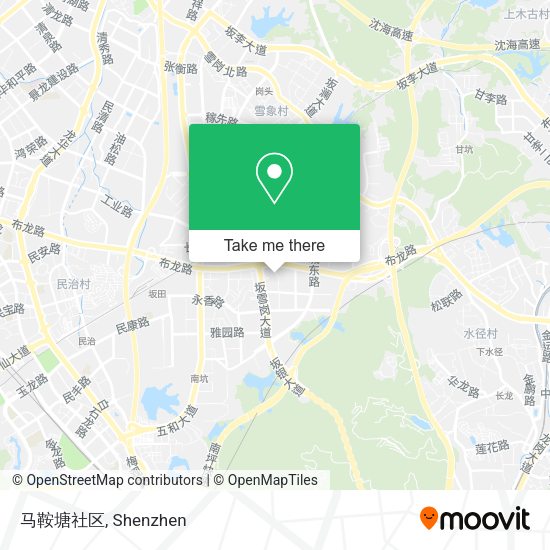 马鞍塘社区 map
