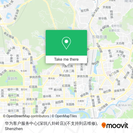华为客户服务中心(深圳八卦岭店)(不支持到店维修) map