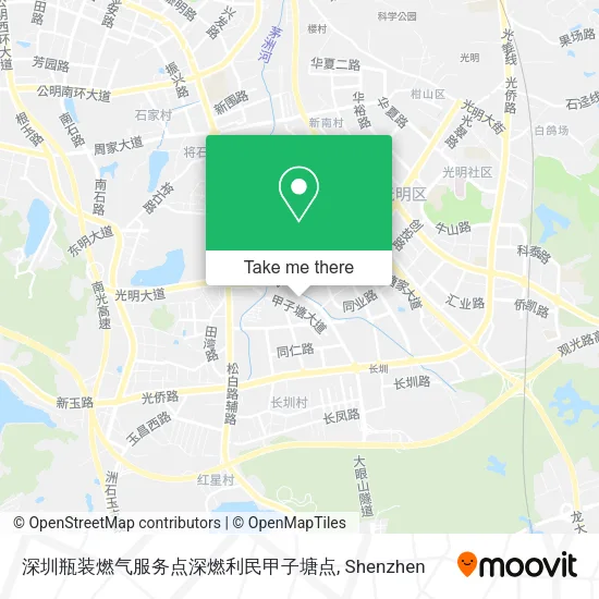 深圳瓶装燃气服务点深燃利民甲子塘点 map