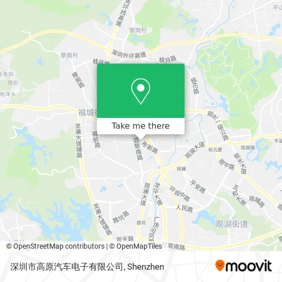 深圳市高原汽车电子有限公司 map