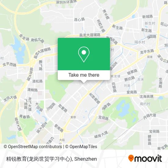 精锐教育(龙岗世贸学习中心) map