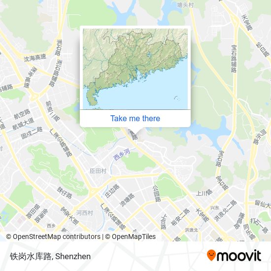铁岗水库路 map