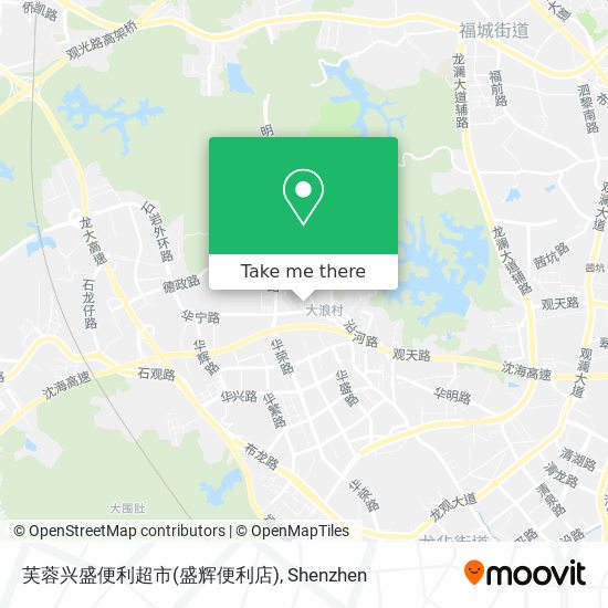 芙蓉兴盛便利超市(盛辉便利店) map