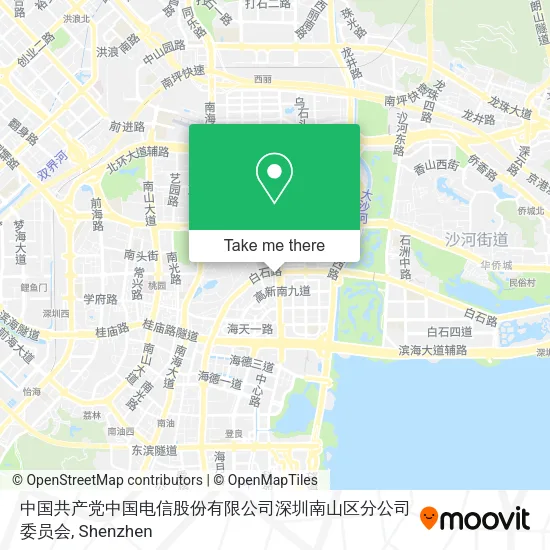 中国共产党中国电信股份有限公司深圳南山区分公司委员会 map