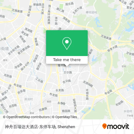 神舟百瑞达大酒店-东停车场 map