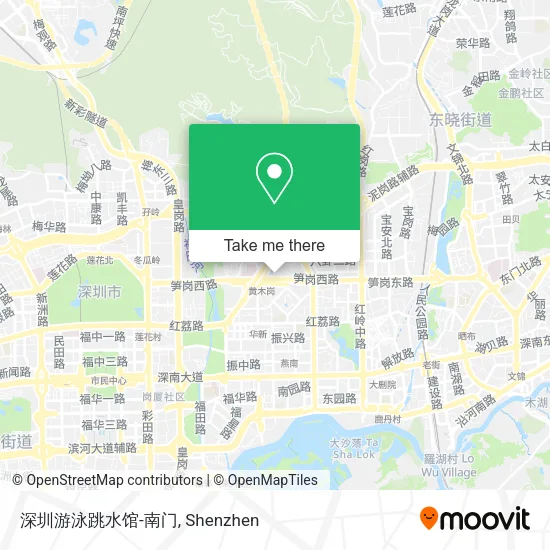 深圳游泳跳水馆-南门 map