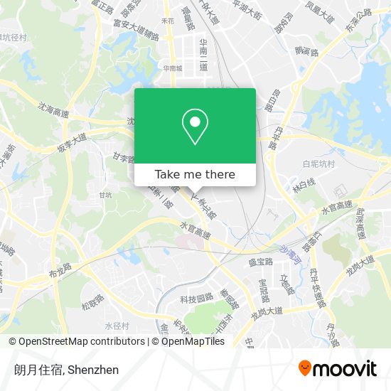 朗月住宿 map