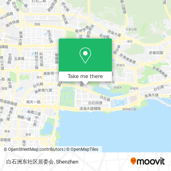 白石洲东社区居委会 map