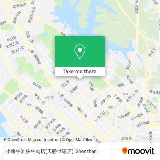 小耕牛汕头牛肉店(天骄世家店) map