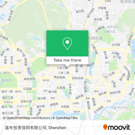 嘉年投资深圳有限公司 map
