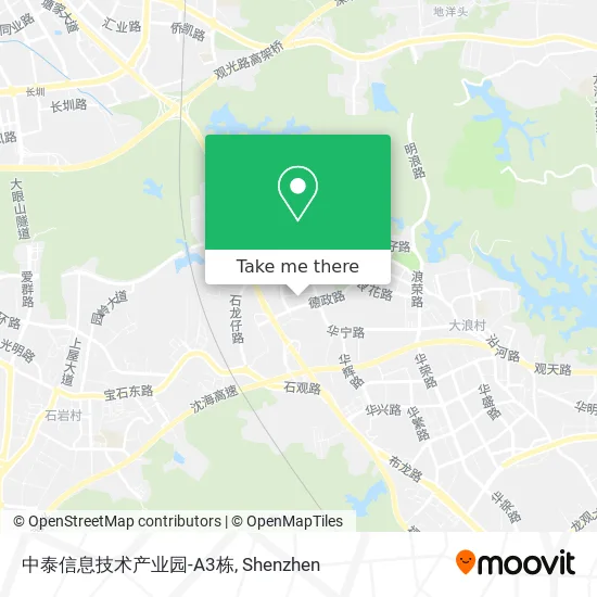 中泰信息技术产业园-A3栋 map