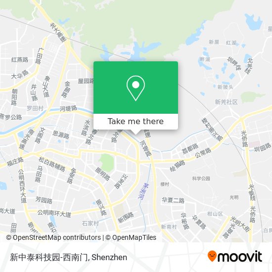 新中泰科技园-西南门 map