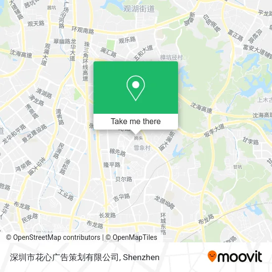 深圳市花心广告策划有限公司 map