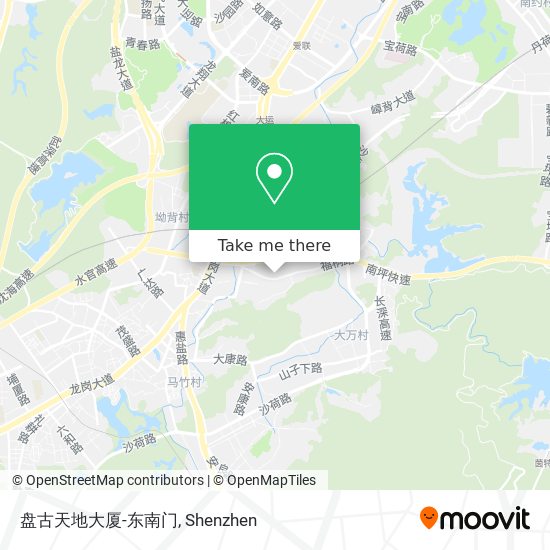 盘古天地大厦-东南门 map
