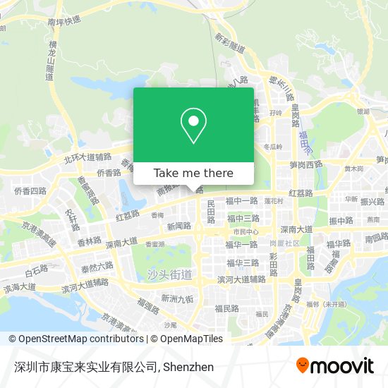 深圳市康宝来实业有限公司 map