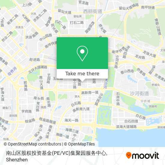 南山区股权投资基金(PE/VC)集聚园服务中心 map