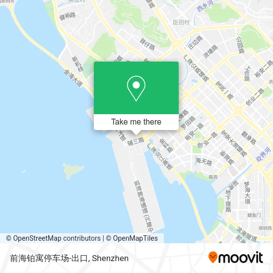 前海铂寓停车场-出口 map