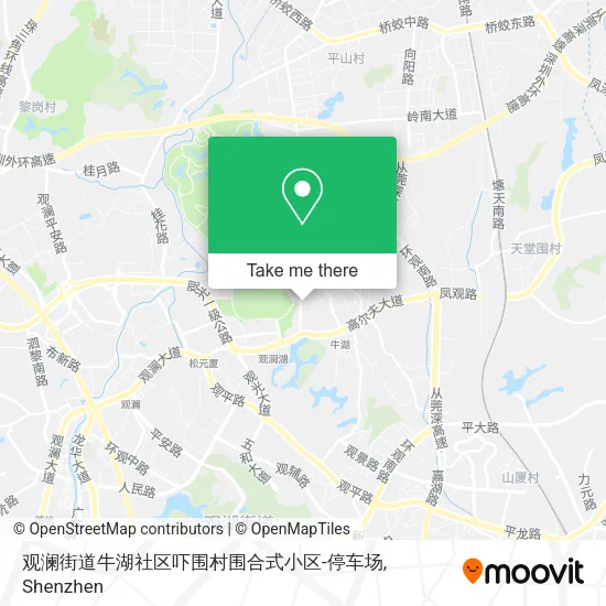观澜街道牛湖社区吓围村围合式小区-停车场 map