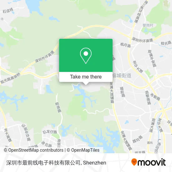 深圳市最前线电子科技有限公司 map