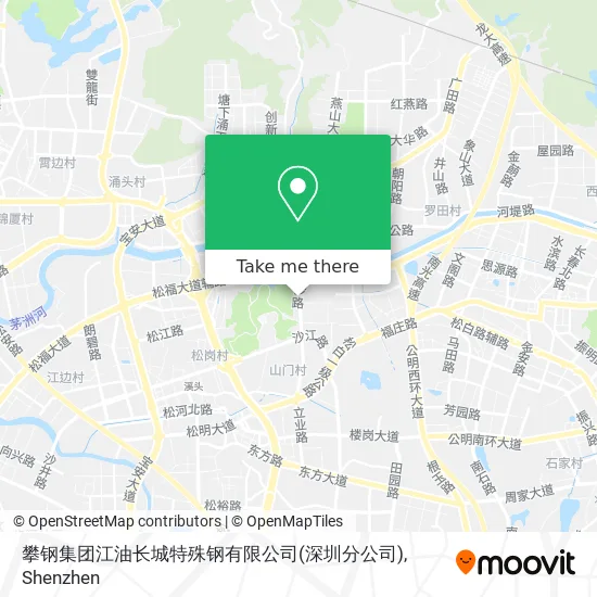 攀钢集团江油长城特殊钢有限公司(深圳分公司) map