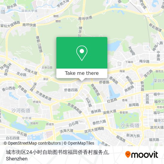 城市街区24小时自助图书馆福田侨香村服务点 map