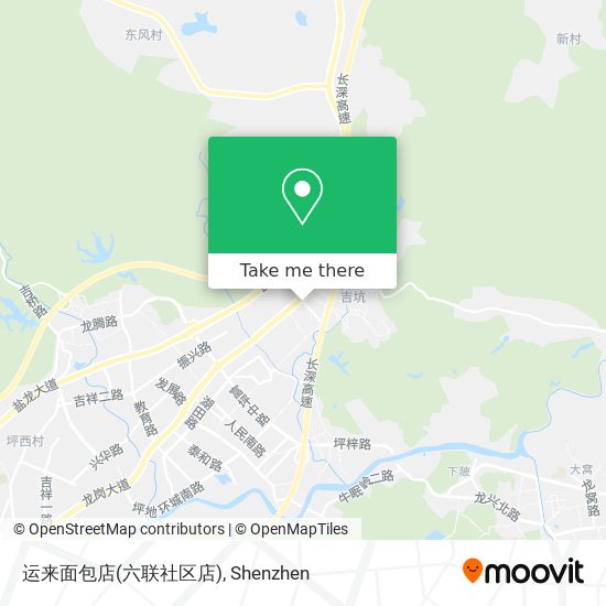 运来面包店(六联社区店) map